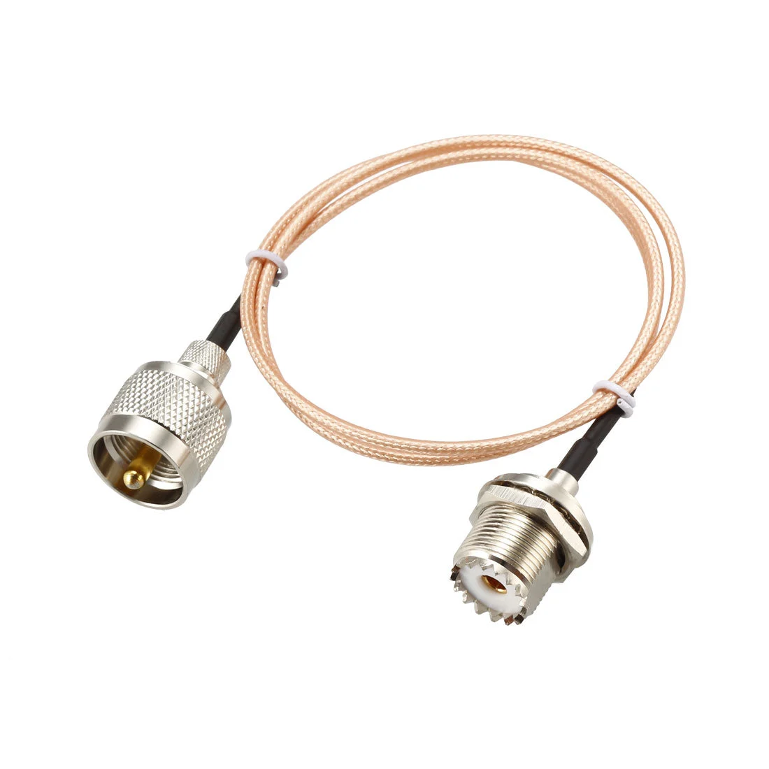 UHF Female to UHF PL259 Male Coaxial Wire Low Loss RG316 2Ft/60cm