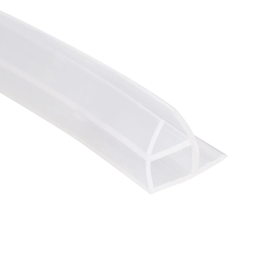 Frameless Glass Shower Door Sweep Corner Seal 10mm Drip Rail 1/2"(12mm) x 39.37"