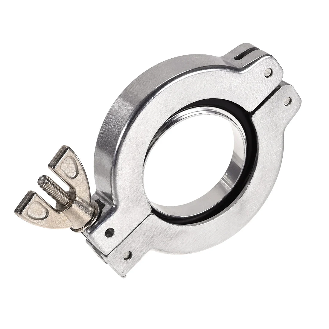 Uxcell Vacuum Clamp 68mm x 46mm KF40 Single Pin Clamp Wing Nut w Center Ring
