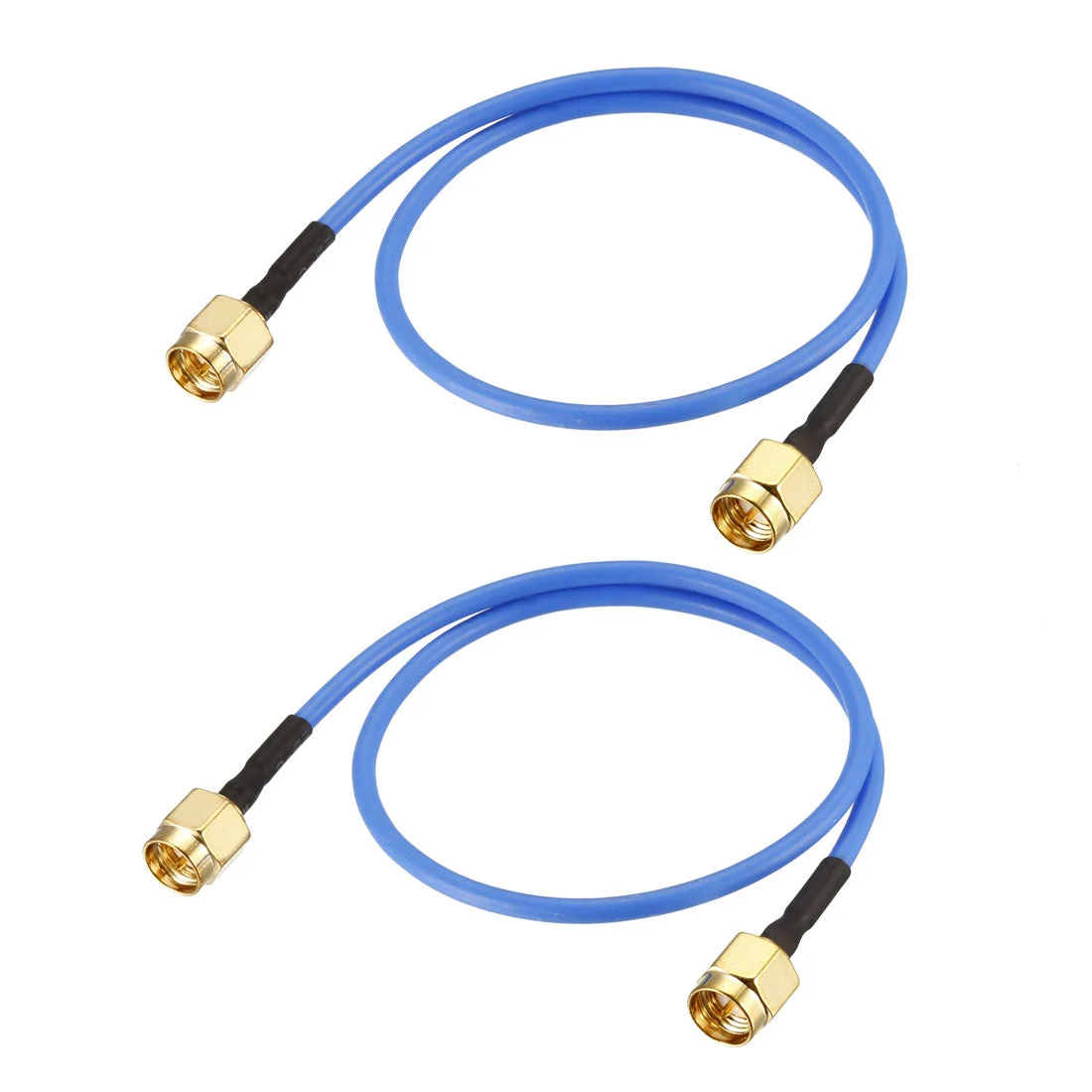 SMA Male to SMA Male RG405 Coax Cable 0.3Meter/1Ft 2pcs