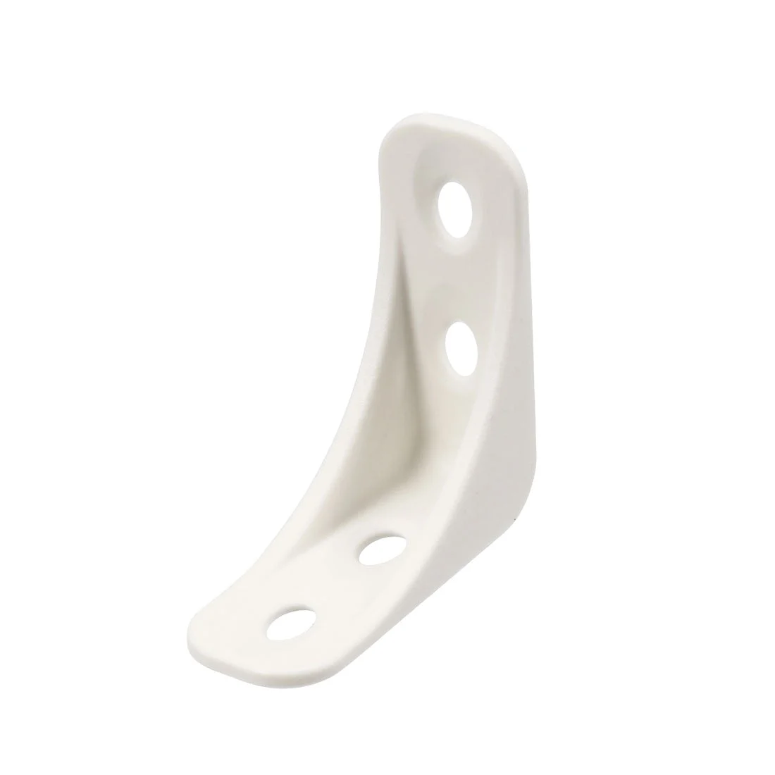 Shelf Cabinet Door 90 Degree Plastic Corner Braces 39x39x16mm Angle Brackets, 50 Pcs