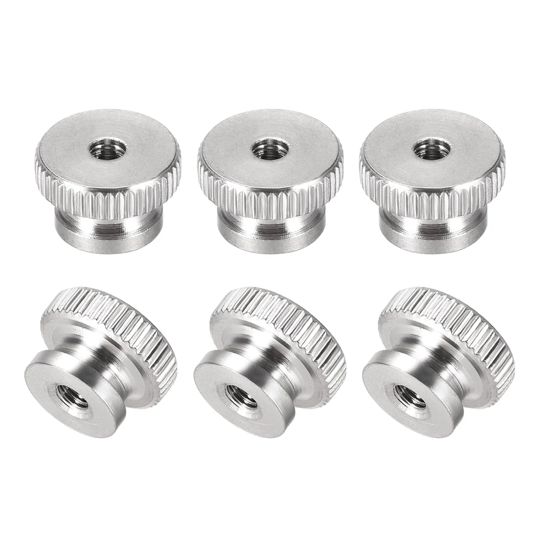 Knurled Thumb Nuts, 6Pcs M3 304 Stainless Steel Round Knobs for 3D Printer Parts