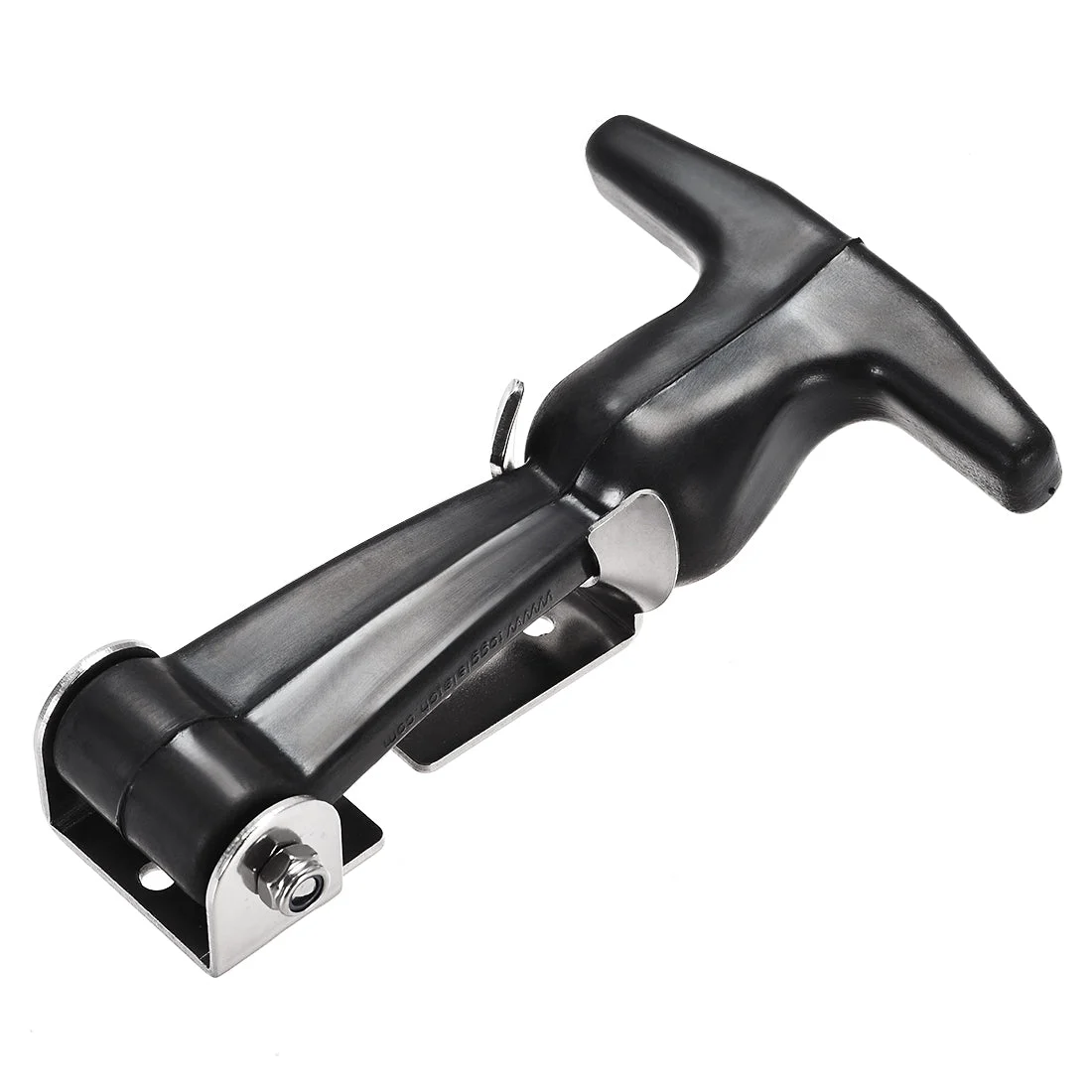 4.96-inch Rubber Flexible SUS304 Stainless Steel T-Handle Draw Latches Hasp for Golf Cart and Tool Box