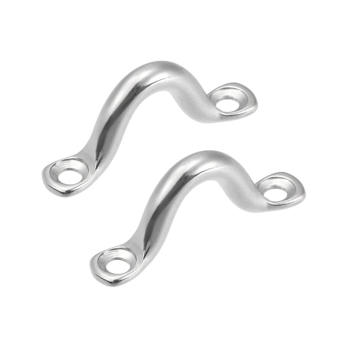 Pad Eye Straps Deck Loops 2.5" Stainless Steel Tie Down Buckle 2Pcs