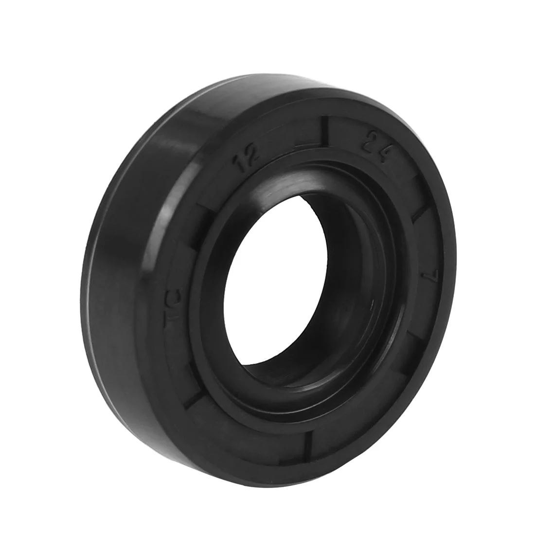 12mm x 24mm x 7mm Rubber Double Lip TC Oil Shaft Seal