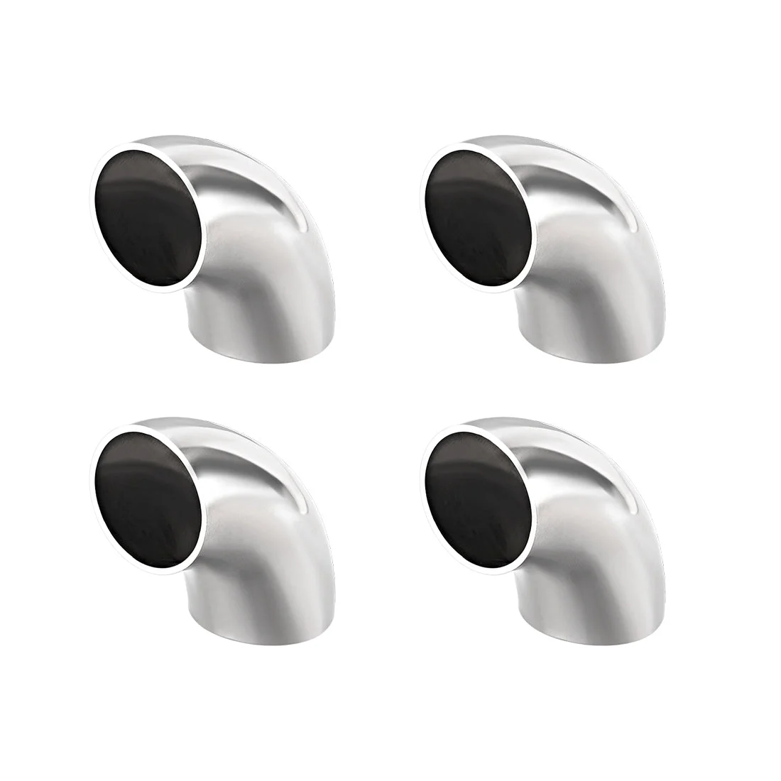 Stainless Steel 304 Pipe Fitting Long Radius 90 Degree Elbow Butt-Weld 1-1/4-inch OD 1.5mm Thick Pipe Size 4pcs