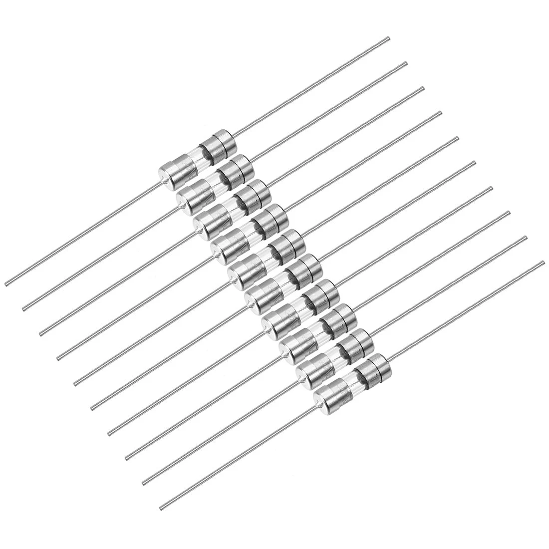 Slow Blow Fuse Time Delay Axial Glass Fuses 3.6mm x 10mm 250V T1A 10pc