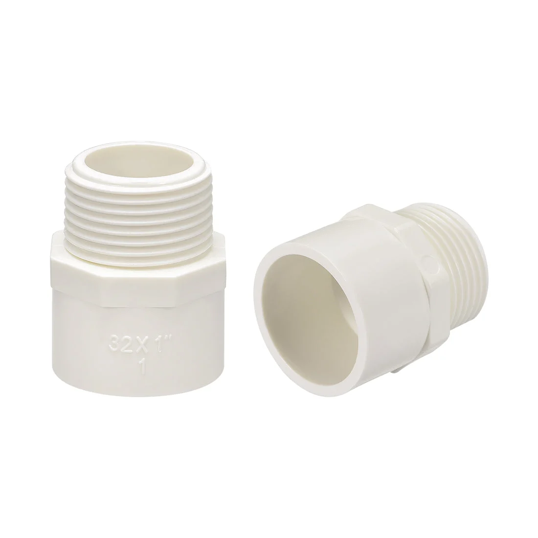 32mm Slip x G1 Male Thread PVC Pipe Fitting Adapter Connector 10PC