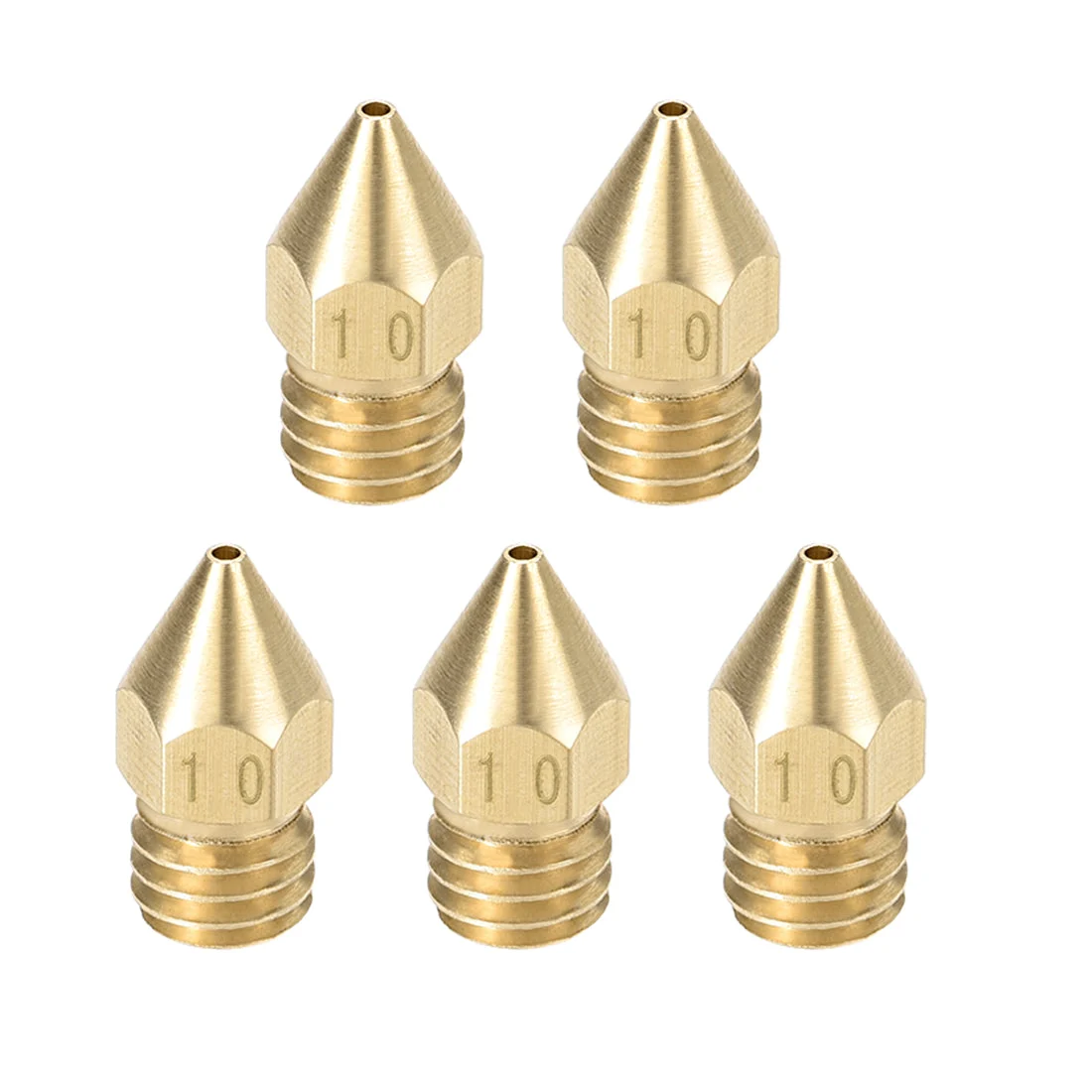 Uxcell 1mm 3D Printer Nozzle, Fit for MK8, for Filament Brass 5PC