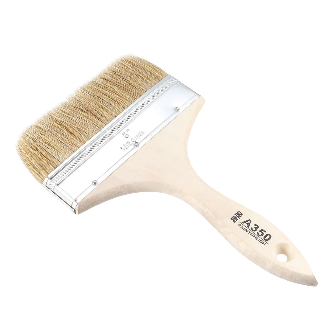 6 Inch Chip Paint Brush Synthetic Bristle with Wood Handle for Wall Treatment