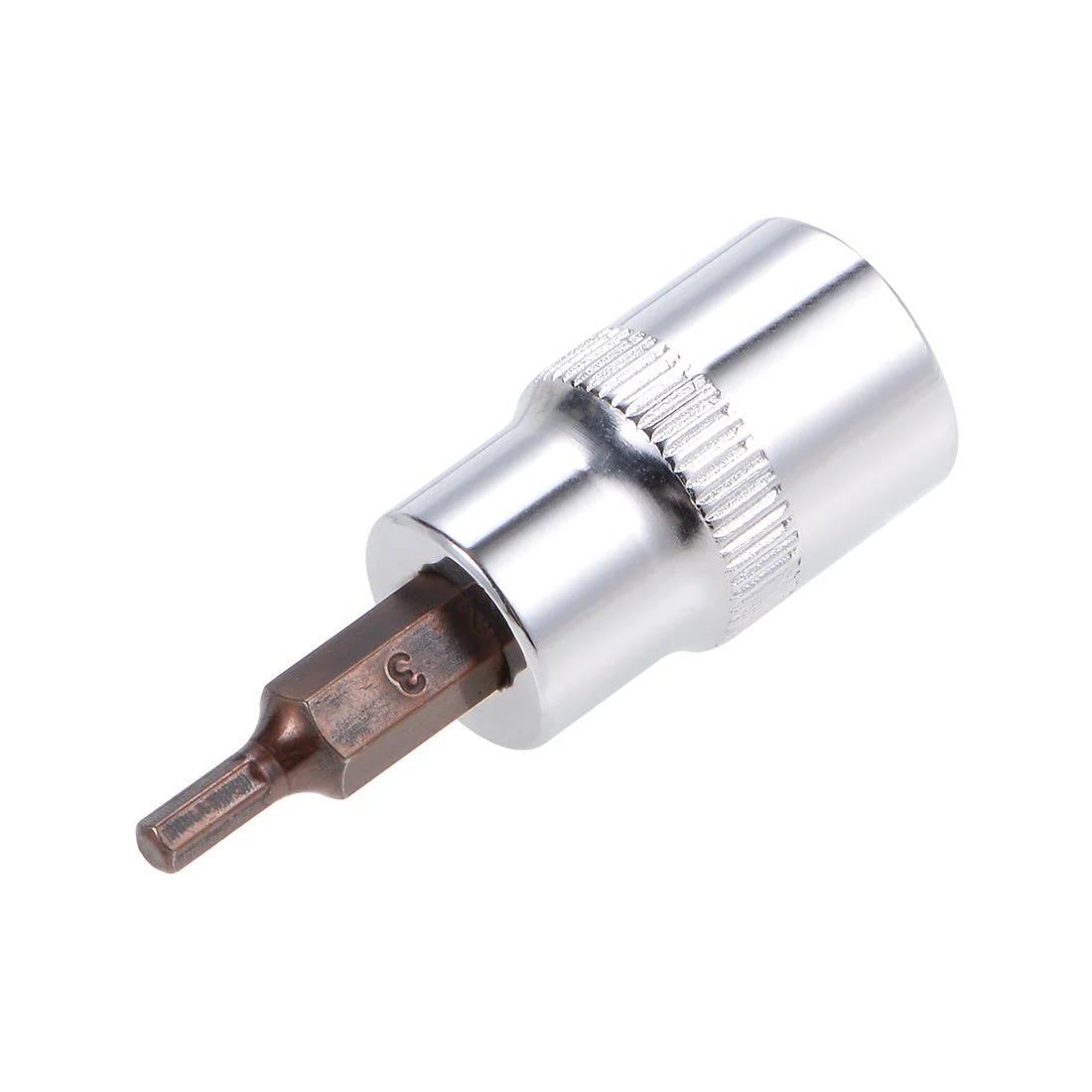 3/8" Drive x 3mm Hex Bit Socket, Standard Metric, S2 & Cr-V Steel