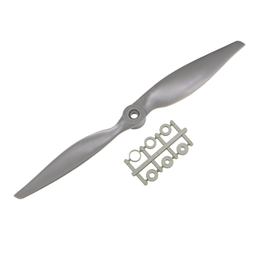 RC Propellers CW 10x5 Inch 2-Vane for Airplane Nylon Gray with Adapter Rings