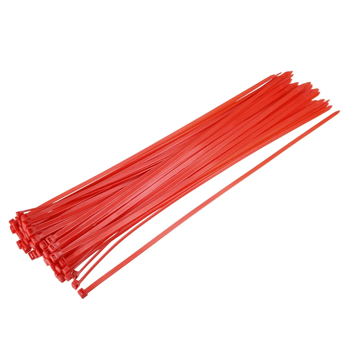 Cable Zip Ties 500mmx4.8mm Self-Locking Nylon Tie Wraps Red 40pcs