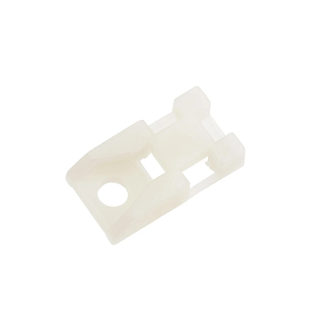 Uxcell Cable Tie Base Saddle Type Mount Wire Holder Permanently Anchor To Wall Desk 24x13x6mm Beige 100pcs