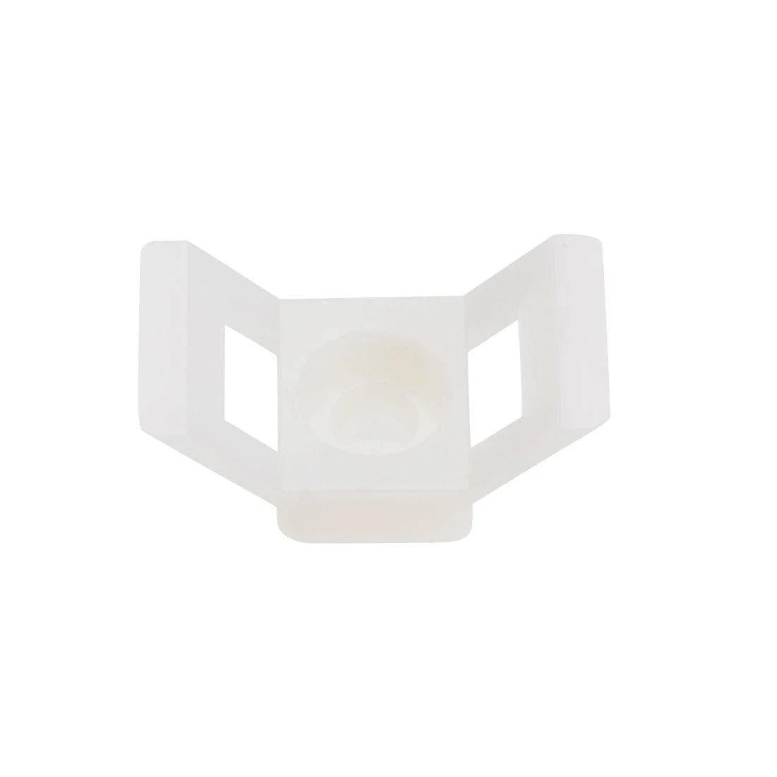 Uxcell Cable Tie Base Saddle Type Mount Wire Holder Permanently Anchor To Wall Desk 29x15x12mm White 100pcs