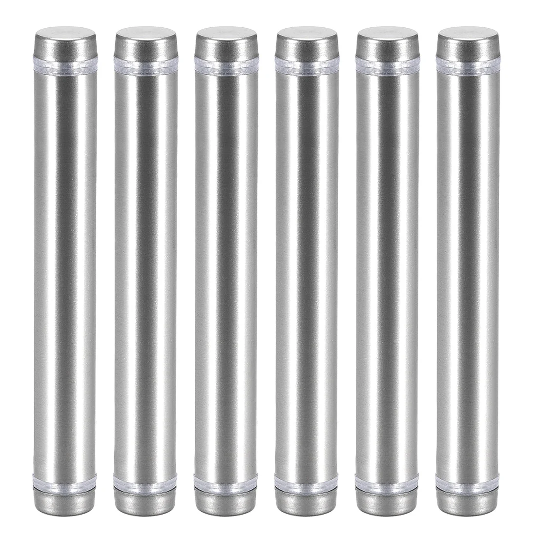 Glass Standoff Double Head Stainless Steel Standoff Holder 12mm x 94mm 6 Pcs