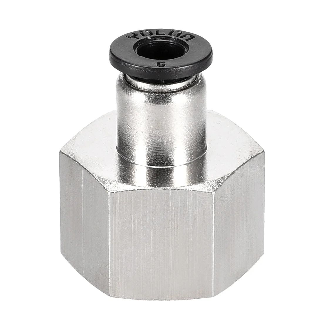 Push to Connect Tube Fitting Adapter 6mm Tube OD x 1/2PT Female Straight