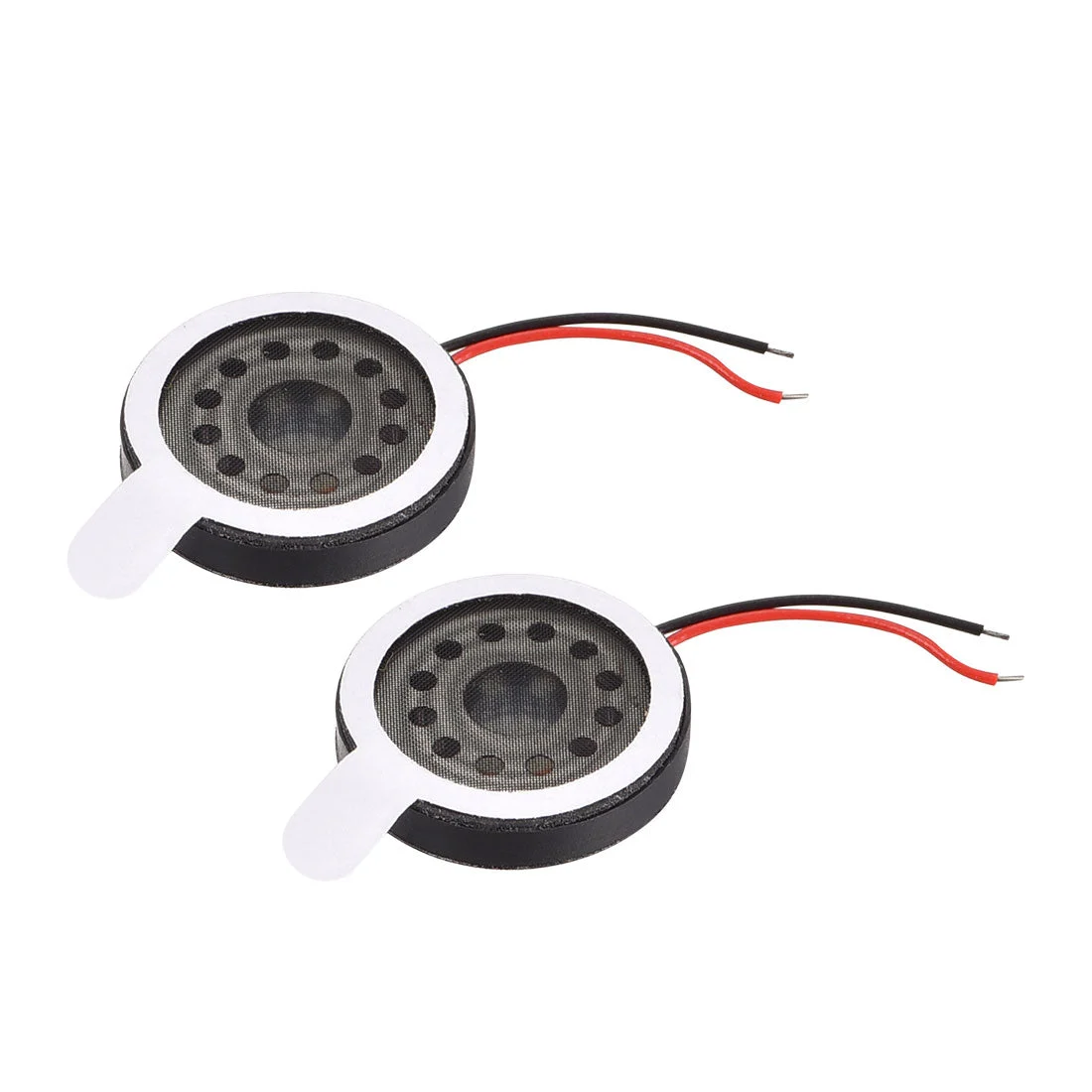 1W 8 Ohm 16mm Dia Speaker with Wire for Electronic Projects 2pcs