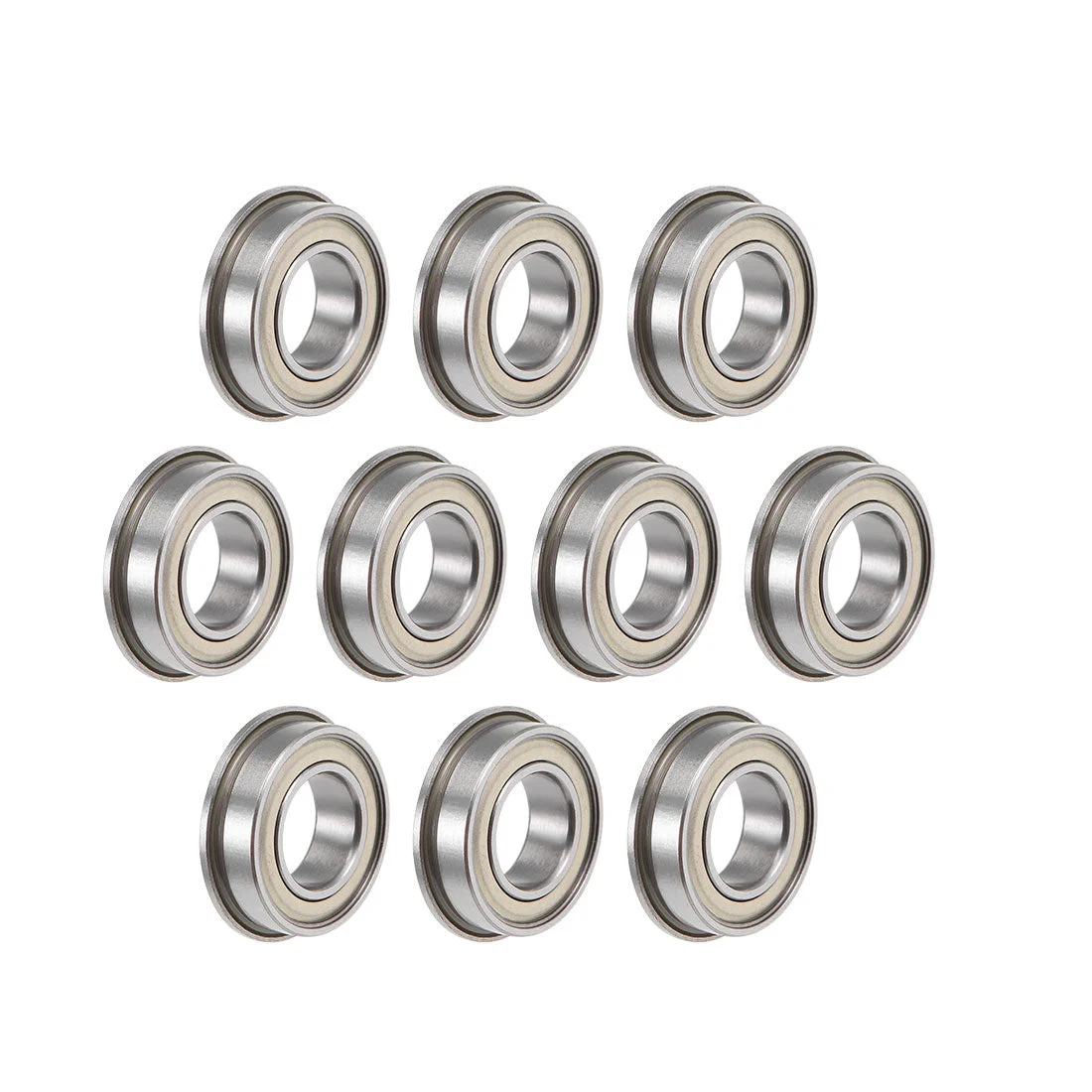 10pcs F689ZZ Flanged Ball Bearing Shielded Chrome Steel Flange Rip Bearings