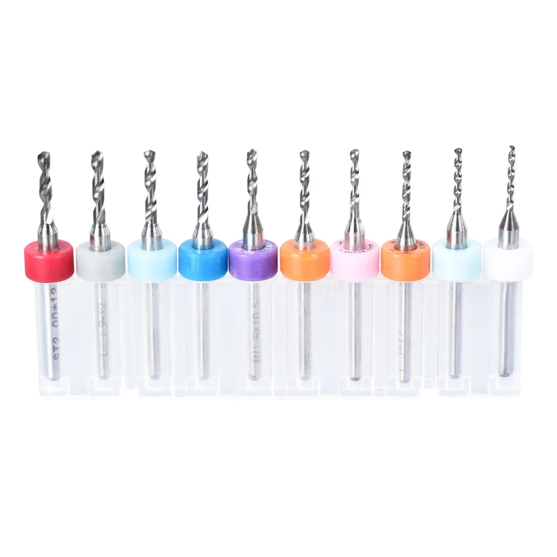 Uxcell 1Set (10Pcs) 1.1-2.0mm Carbide CNC Engraving Circuit Board Micro PCB Drill Bits
