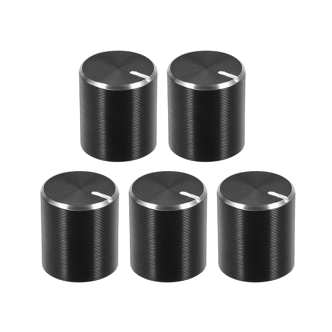 5pcs Potentiometer Knob Black Rotary Knob 10mmx10mm Volume Control Knob