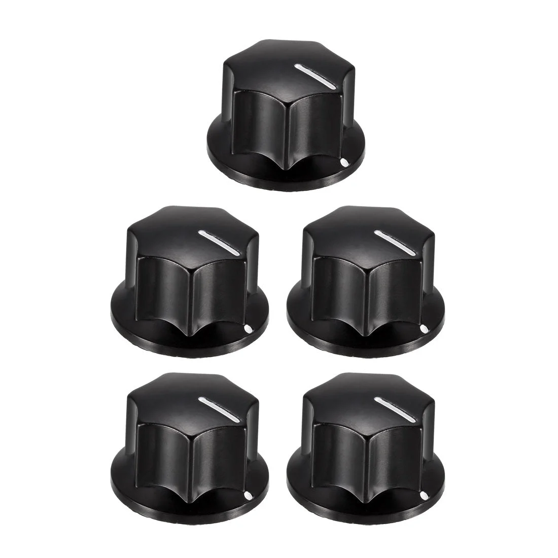 5Pcs Speaker Control Knob Power Amplifier Knob 27mm Dia. Rotary Knobs for 6mm Dia. Shaft Potentiometer