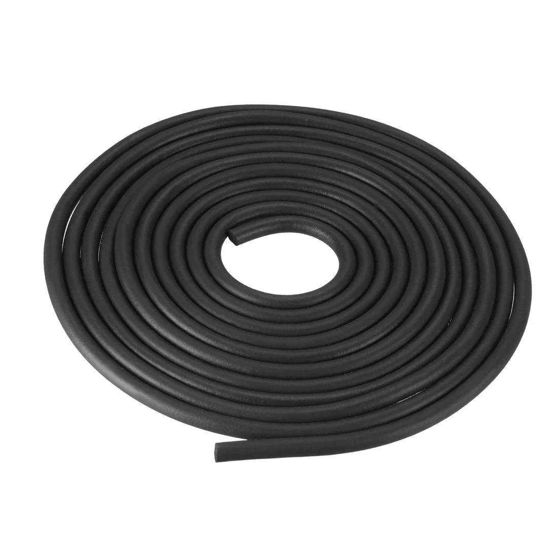 Foam Rubber Seal Weather Strip 5mm Diameter 3 Meters Long Black