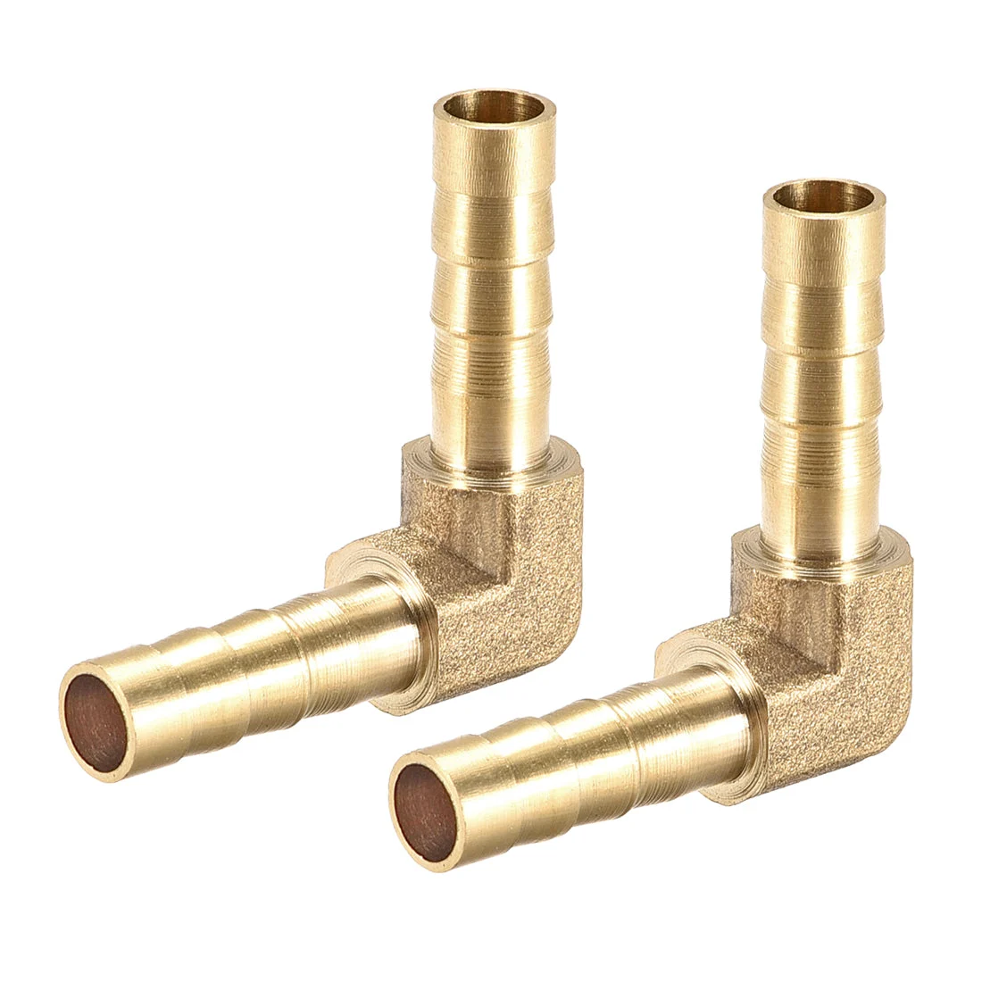 6mm Barb Brass Hose Fitting 90 Degree Elbow Pipe Connector Coupler Tubing 2pcs