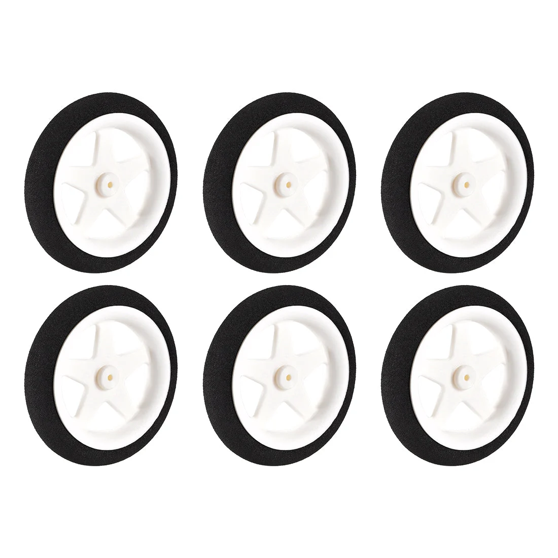 RC Model Plane Aircraft Wheel Micro Sport Wheel 0.07 inch x 2.16 inch - Wheel 6PCS