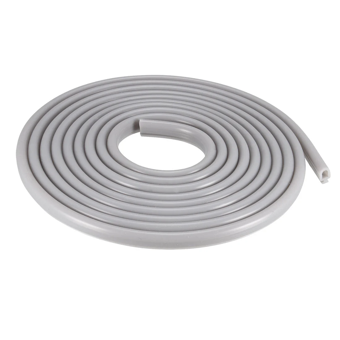 T-Slot Mount Window Weatherstrip Seal 6.5mm Bulb for 4mm Slot 3 Meters Long Gray