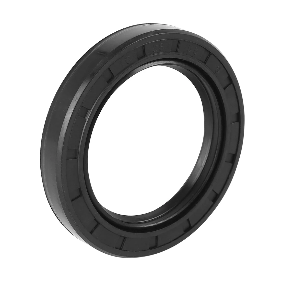 38mm x 55mm x 8mm Black Rubber Cover Double Lip TC Oil Shaft Seal