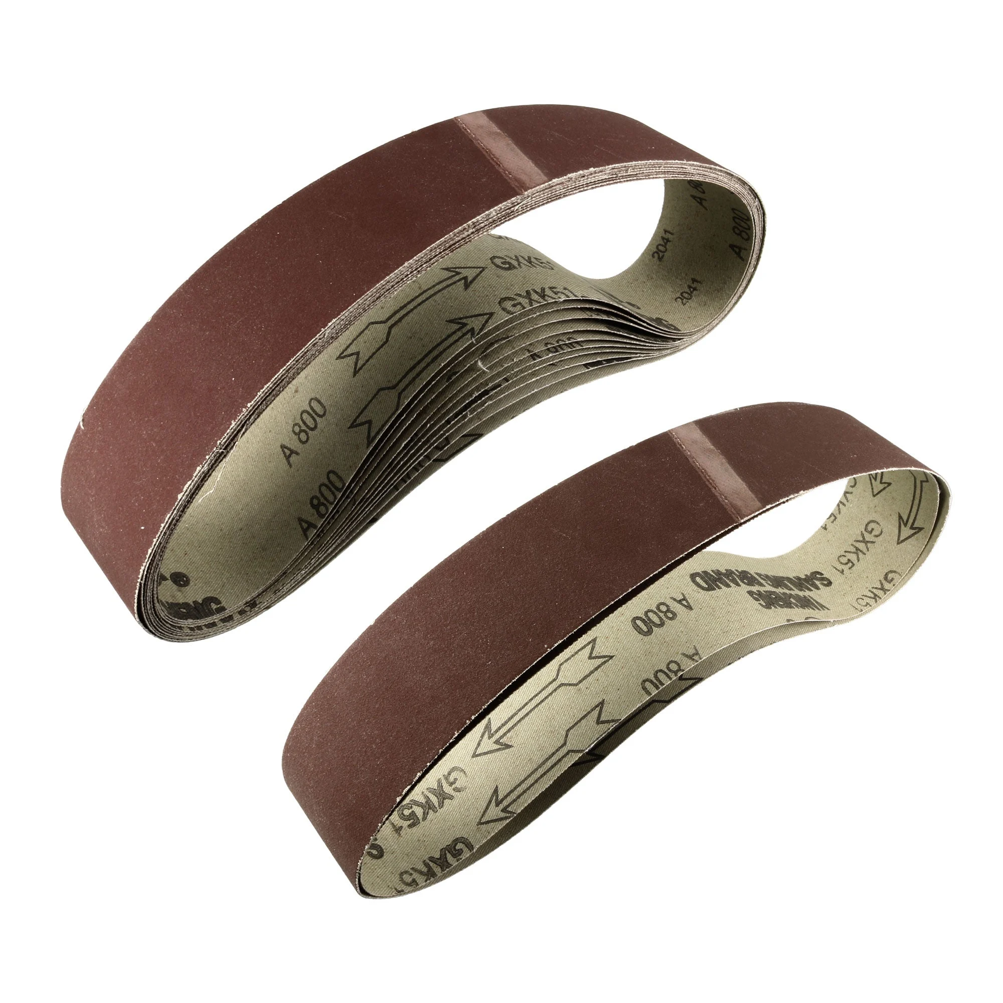 2-inch x 27-inch(50mm x 686mm) Sanding Belt 800 Grit Aluminum Oxide 12pcs