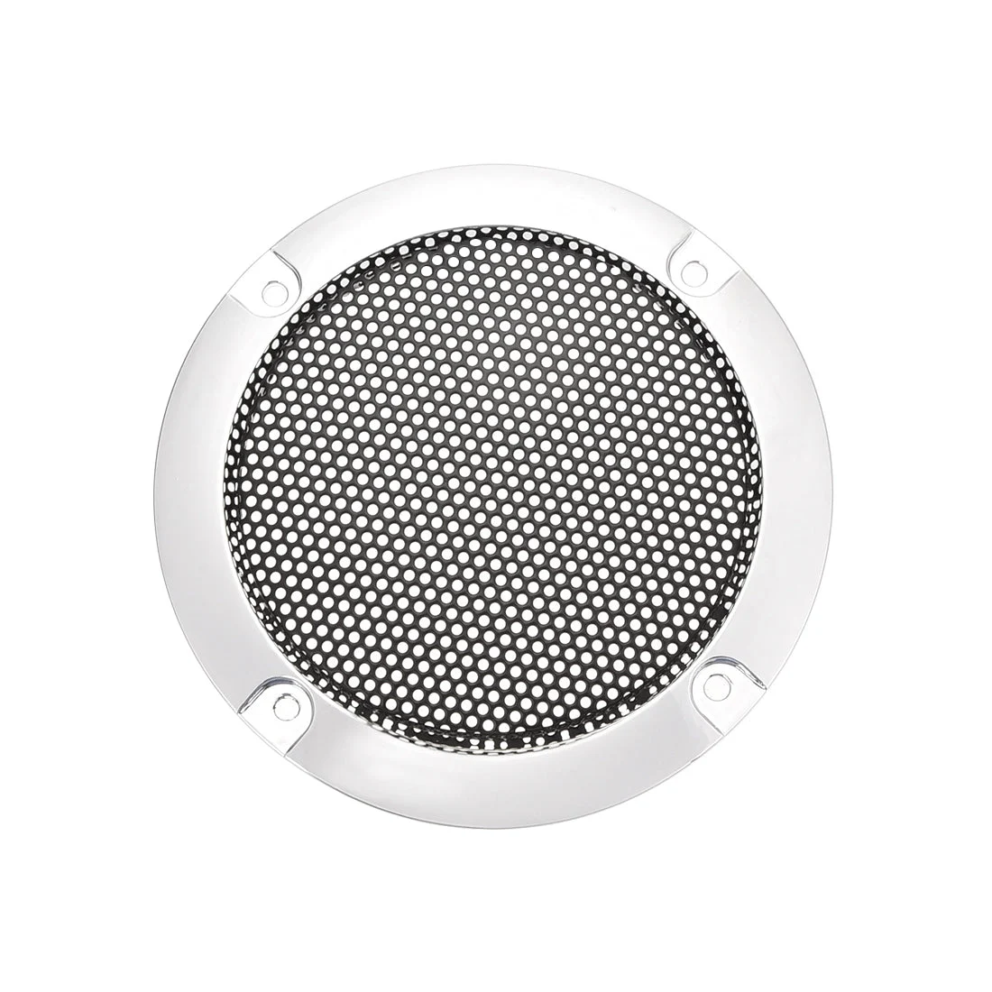 Speaker Grill Cover 3 Inch 95mm Mesh Decorative Circle Subwoofer Guard Protector Black and Silver