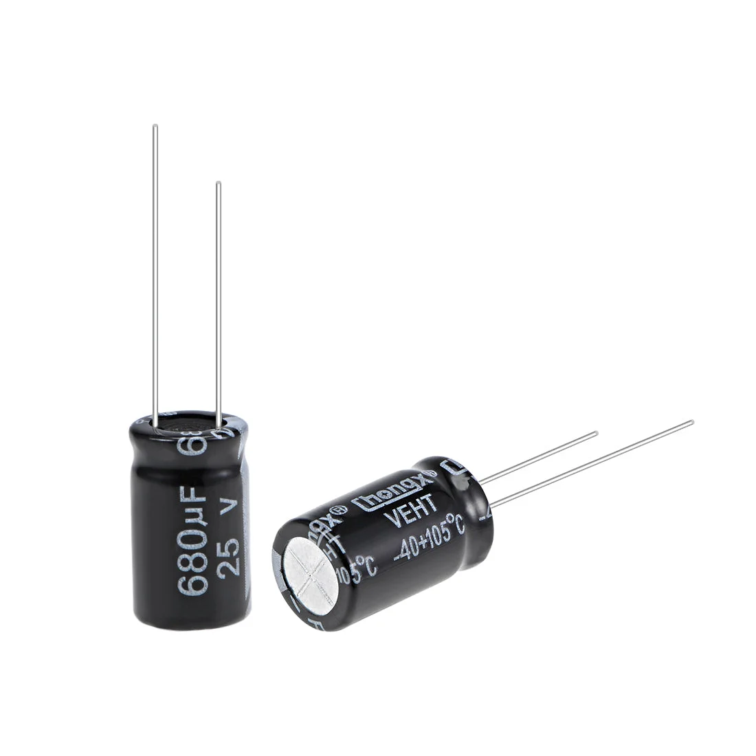 Uxcell 680uF 25V Capacitor, Aluminum Electrolytic Capacitors 105C High Temp 25pcs