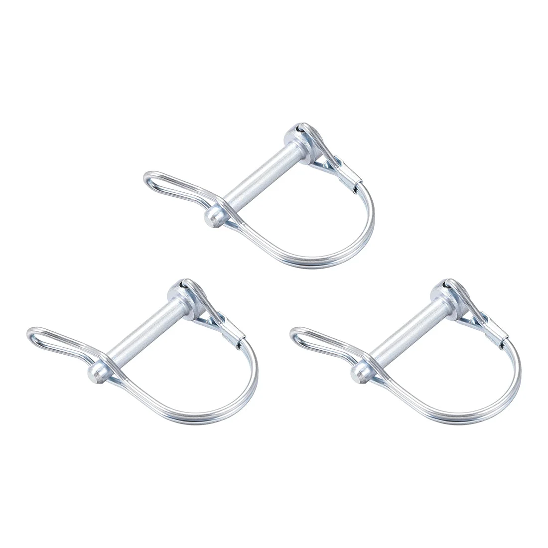 Shaft Locking Pin w Ear 6mmx35mm Coupler Pin for Farm Trailers Lawn Arch 3Pcs