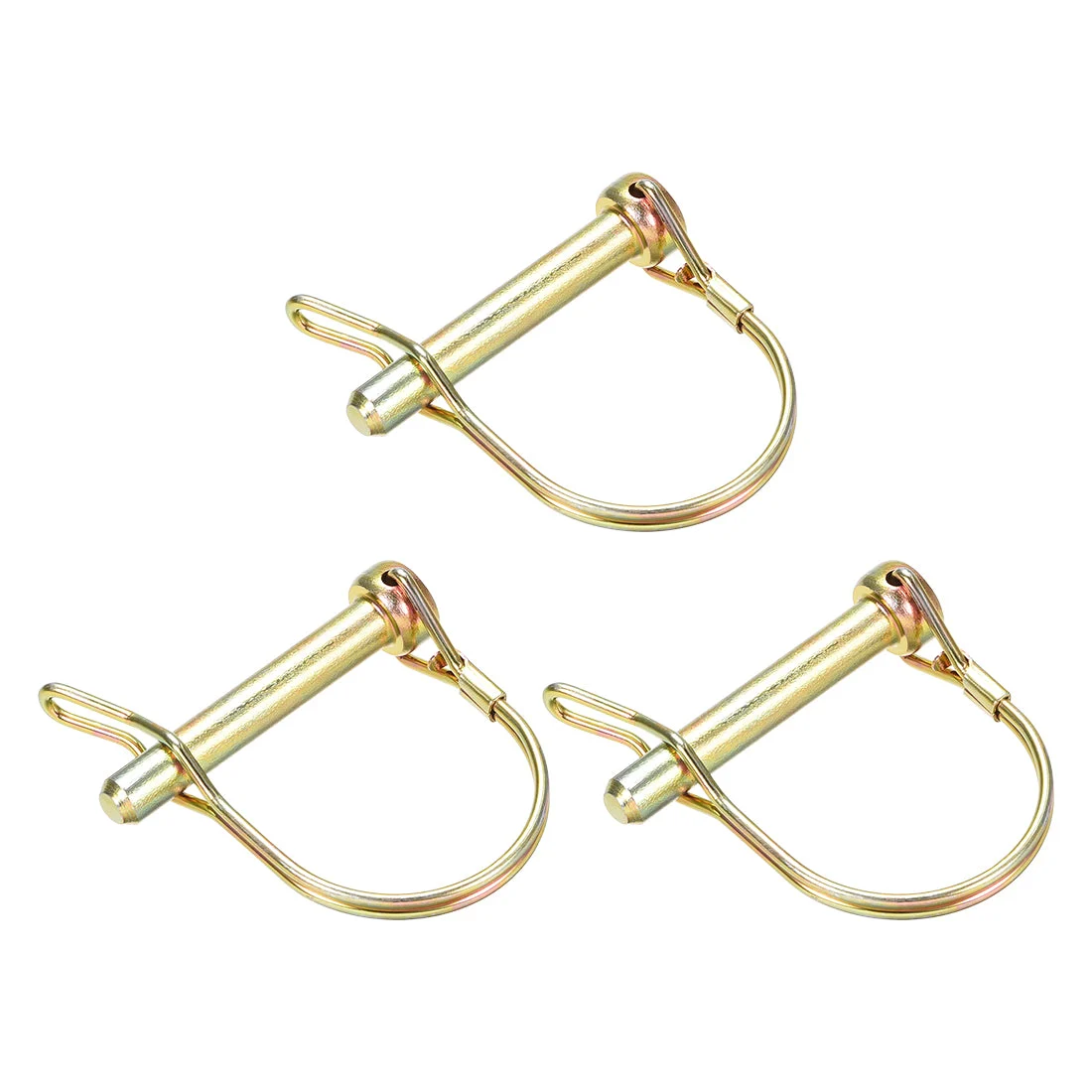 Shaft Locking Pin w Ear 8mmx50mm Coupler Pin for Farm Trailers Lawn Arch 3Pcs