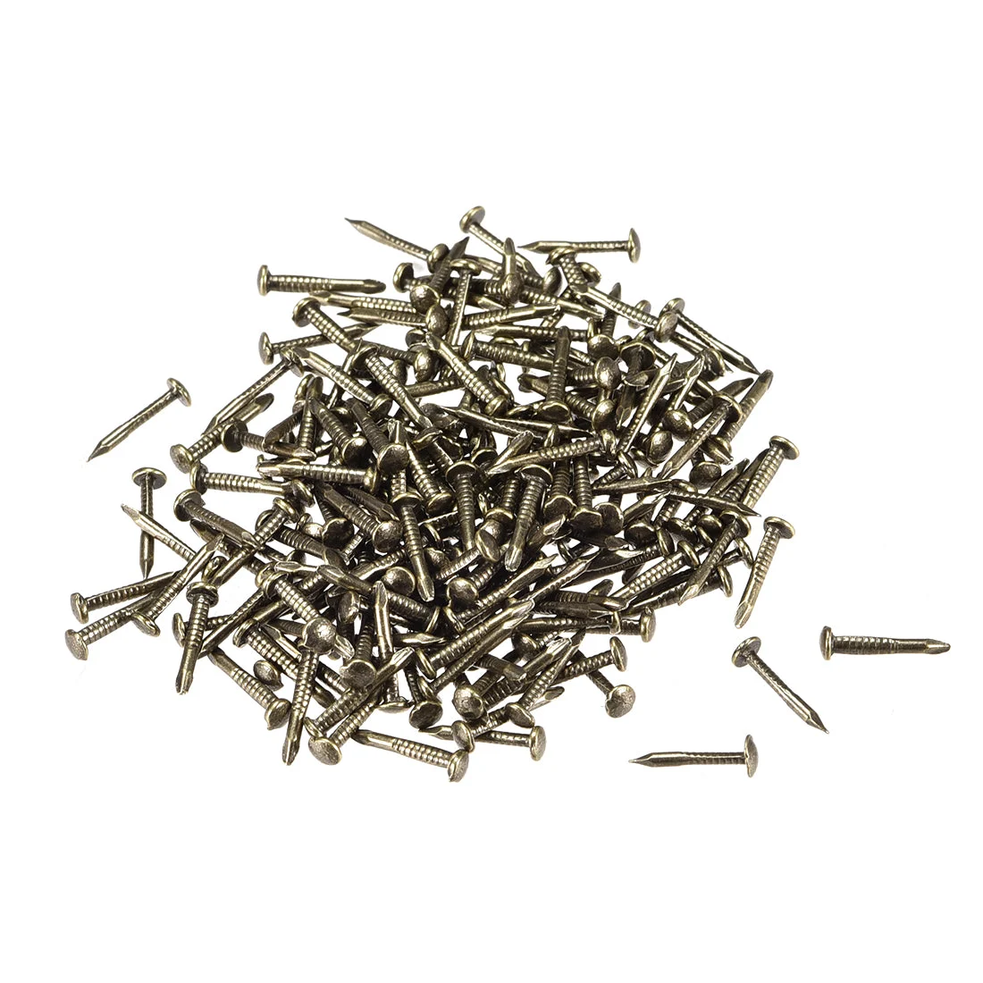 Tiny Nails 1.2x10mm for DIY Decorative Household Accessories Bronze Tone 500pcs
