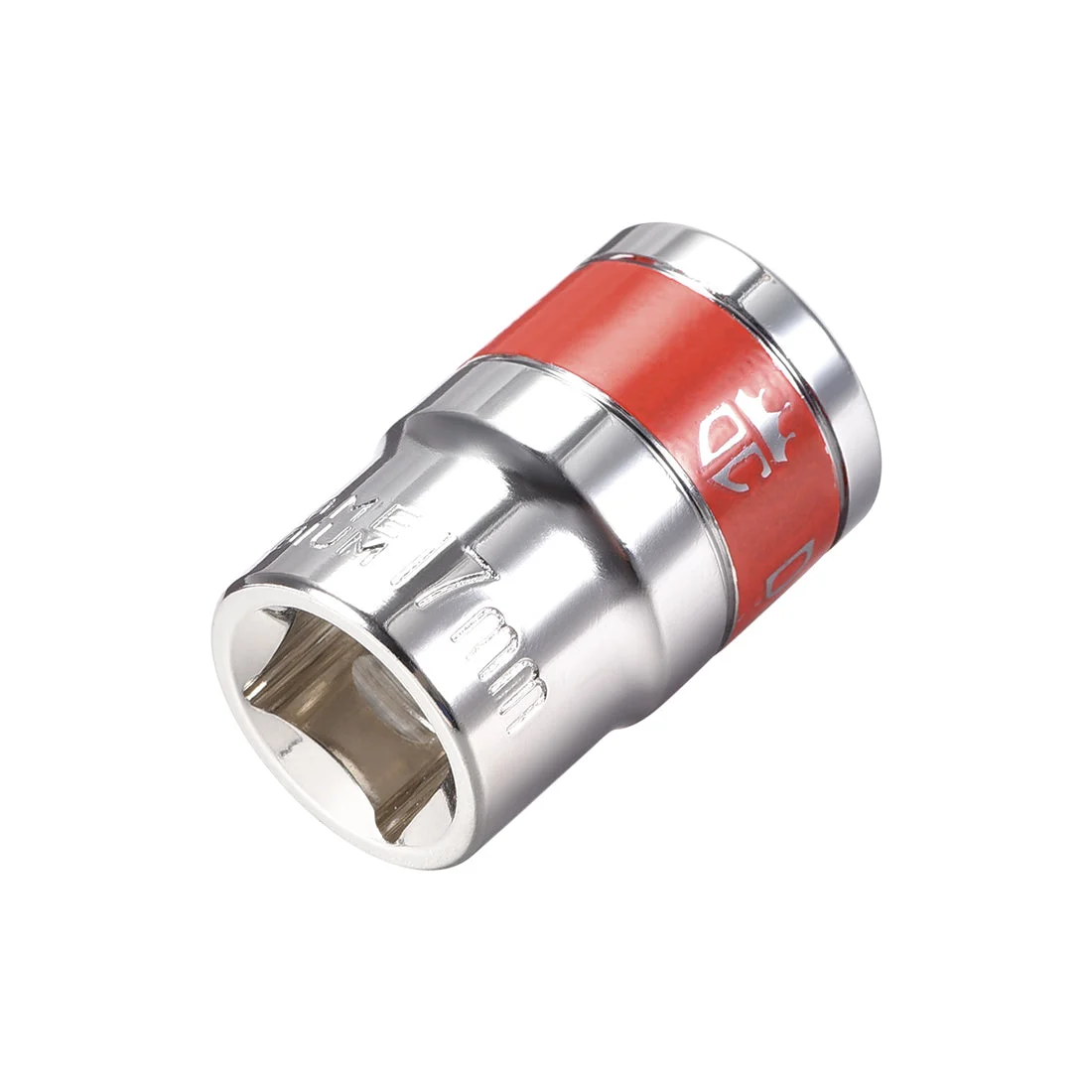 1/2-Inch Drive by 17mm Shallow Socket with Red Band, Cr-V, 12-Point, Metric