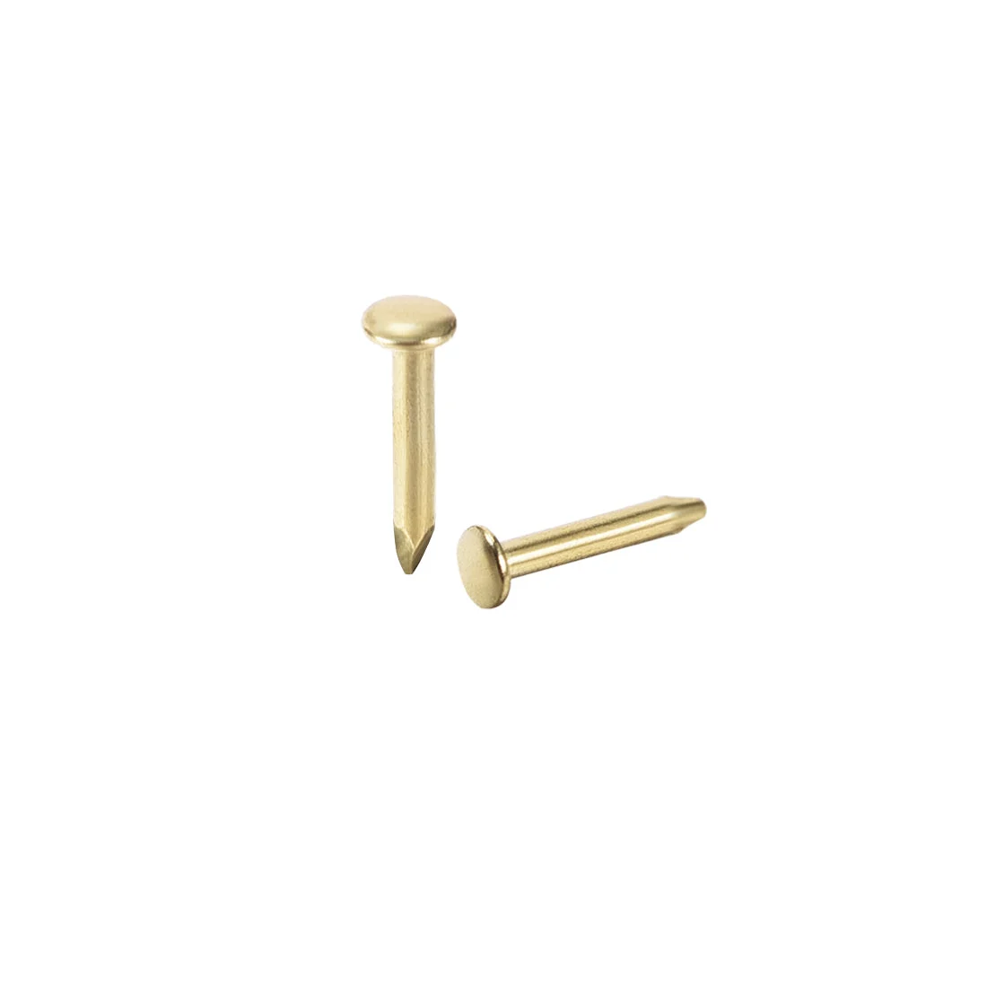 Small Tiny Nails 1.2X6mm for DIY Decorative Pictures Wooden Boxes Household Accessories Gold Tone 350pcs