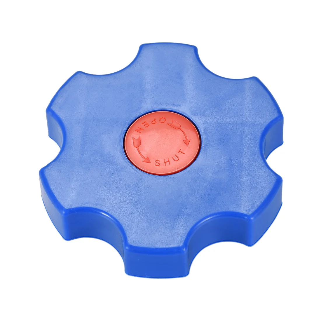 Round Wheel Handle, Square Broach 9x9mm, Wheel OD 105mm ABS Blue Red 1Pcs