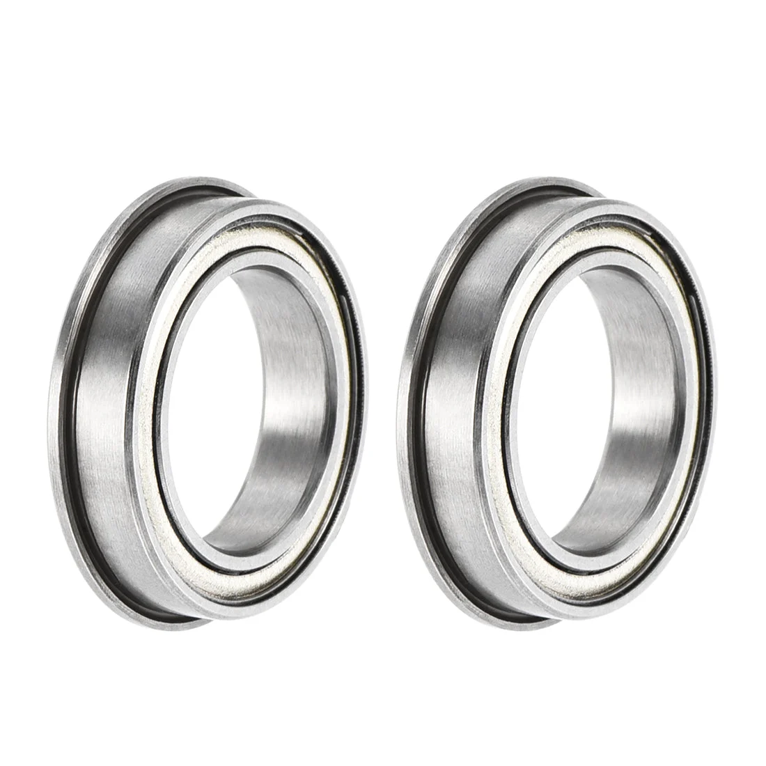 F6701ZZ Flange Ball Bearing 12x18x4mm ABEC-3 Chrome Steel Bearings 2pcs