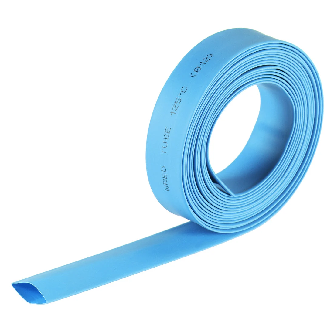 Heat Shrink Tubing 12mm Dia 20mm Flat Width 2:1 rate 10ft - Blue