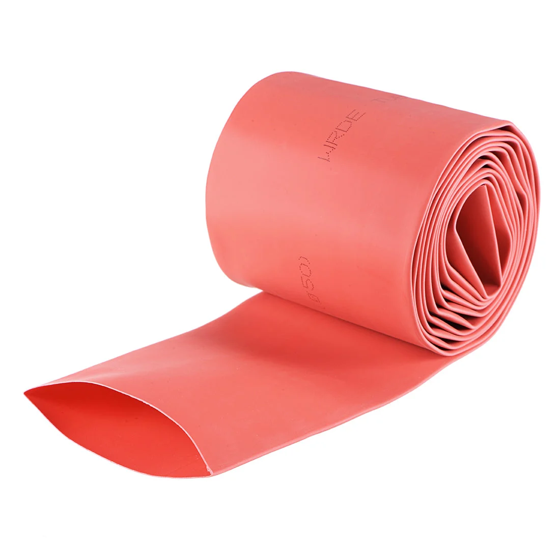 Heat Shrink Tubing 50mm Dia 80mm Flat Width 2:1 rate 2m - Red
