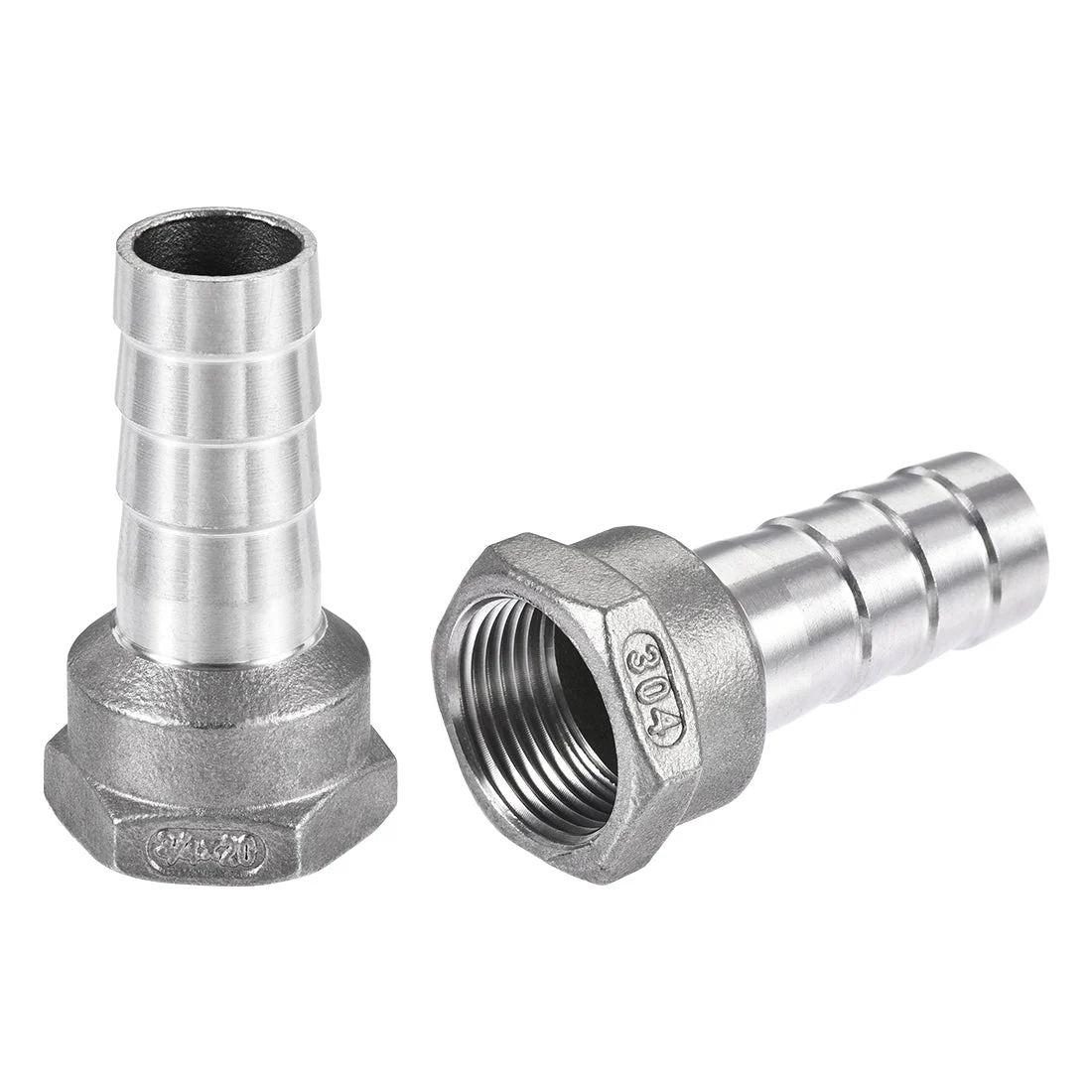 304 Stainless Steel Hose Barb Fitting Coupler 20mm Barb G3/4 Female Thread