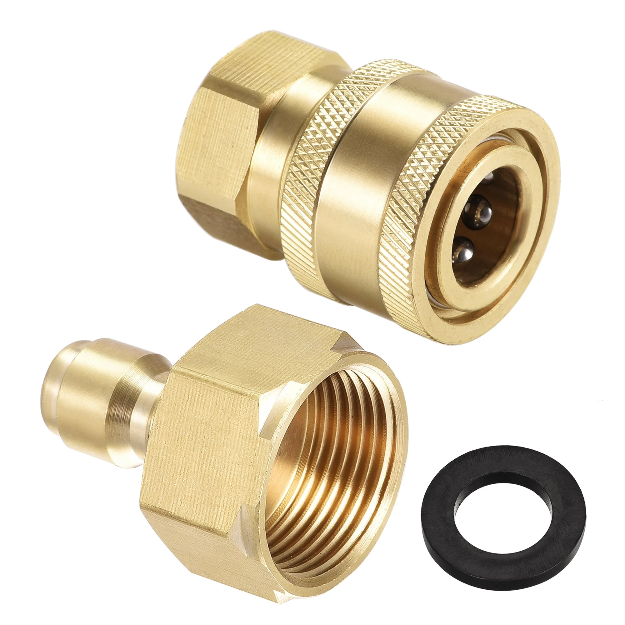 Brass Quick Connector Set M22x1.5 & M14x1.5 Female Thread