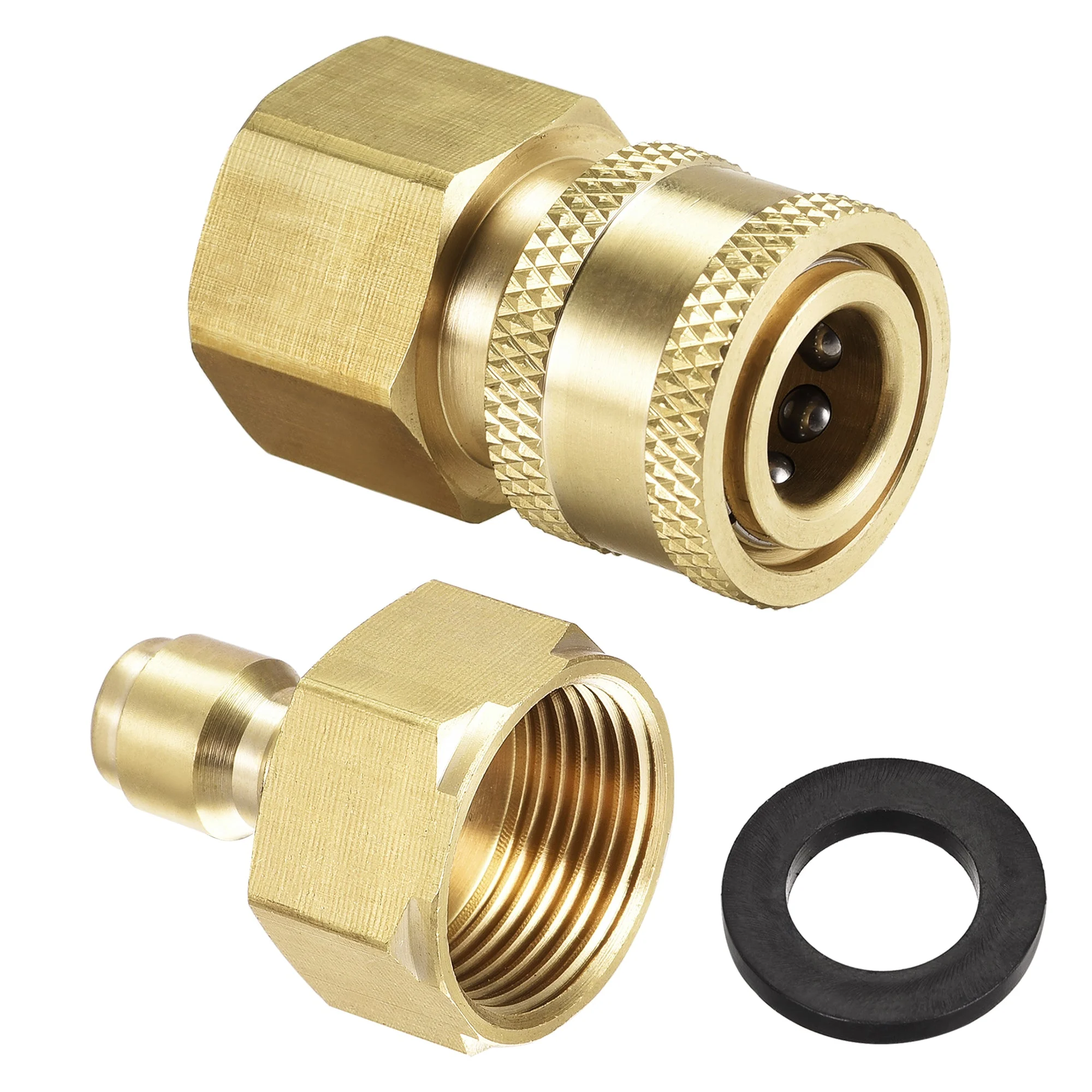 Brass Quick Connect Set M22x1.5 Female Thread