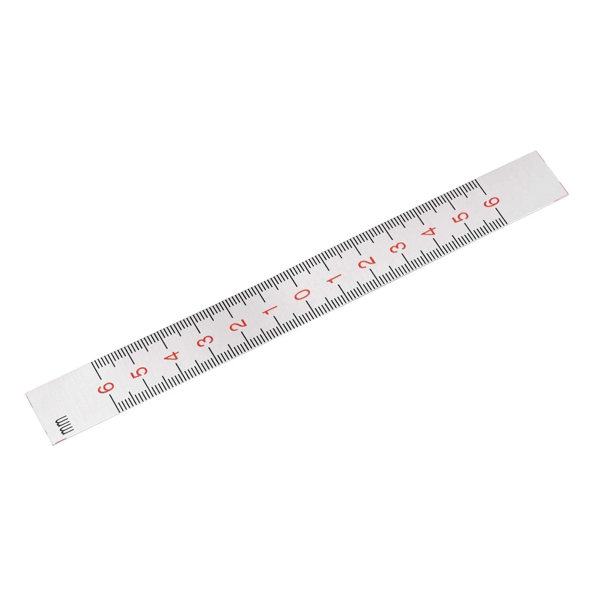 Center Finding Ruler 60mm-0-60mm Table Sticky Adhesive Tape Measure, Aluminum Track Ruler with Holes, (from the middle).