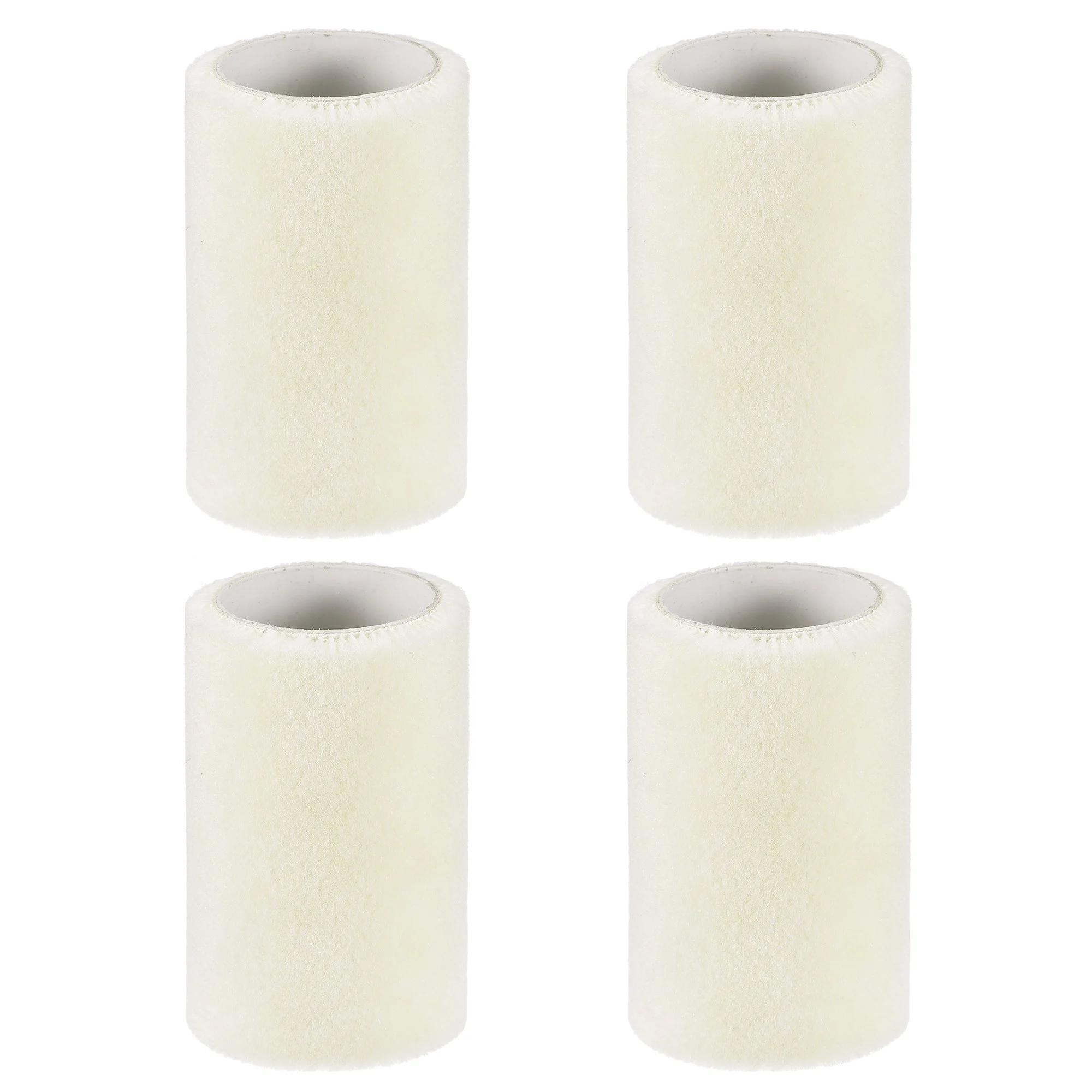 Uxcell Paint Roller Cover 3 Inch x 3/16" Nap Mini Wool Brush for Household Wall Painting Treatment 4Pcs