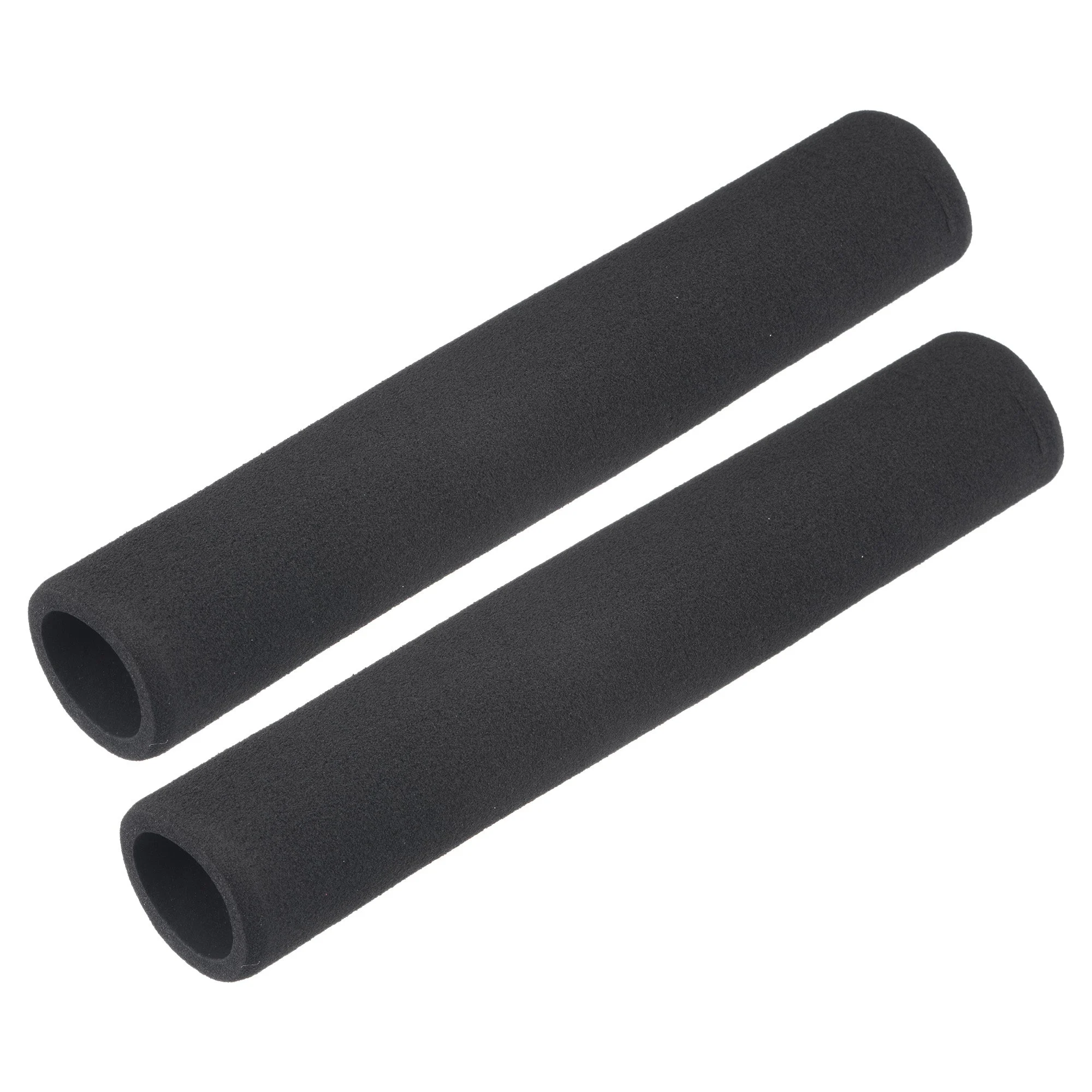 2pcs Foam Tubing for Handle Grip Pipe Insulation ID 22mm OD 31mm L 195mm Black