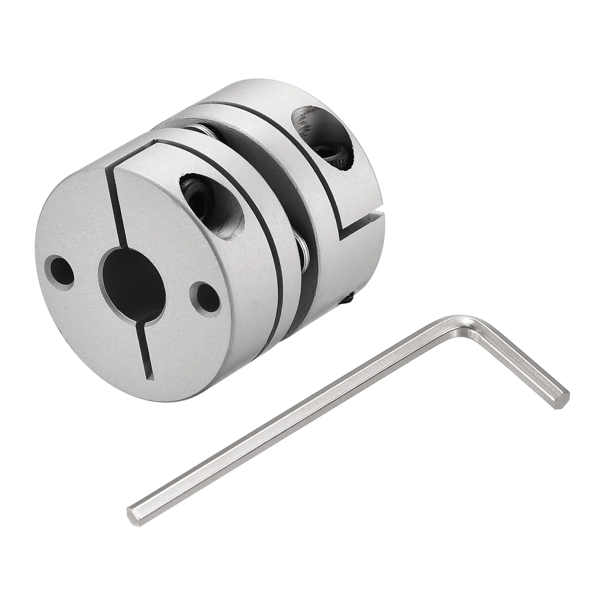 8mm to 8mm Bore One Diaphragm Motor Wheel Flexible Coupling Joint M3 Wrench